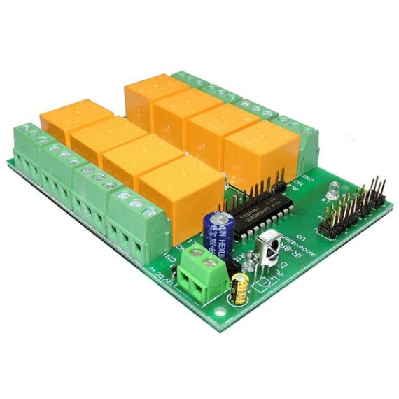 8 Channel IR Remote Relay Board – IR-8R-V
