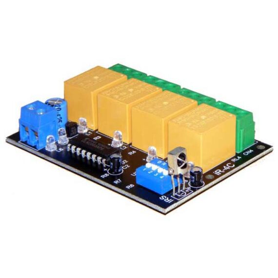 4 Channel IR Remote Control Relay Board – IR-4C